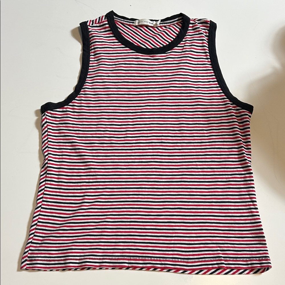 Rag & Bone Striped Cotton Tank Top size small